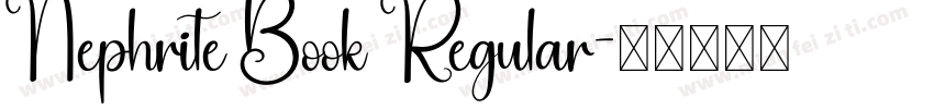 Nephrite Book Regular字体转换
